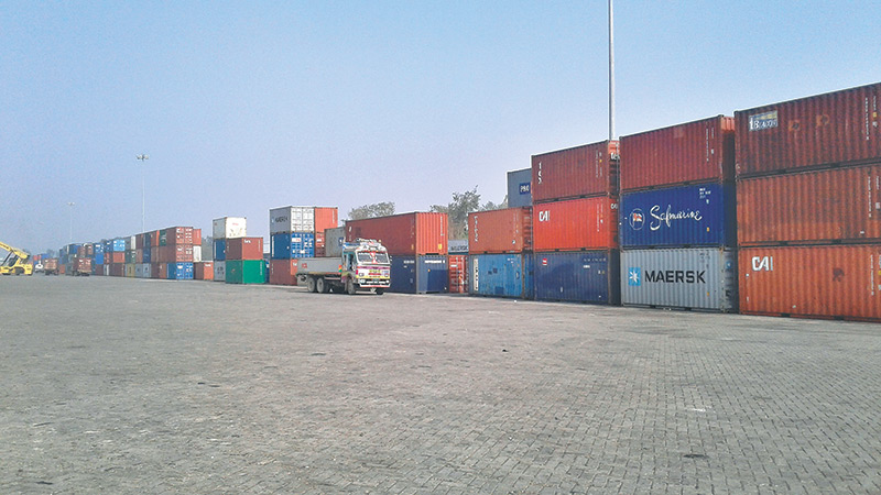 Sea freight shipment of hand‑knotted rugs departing from Nepal